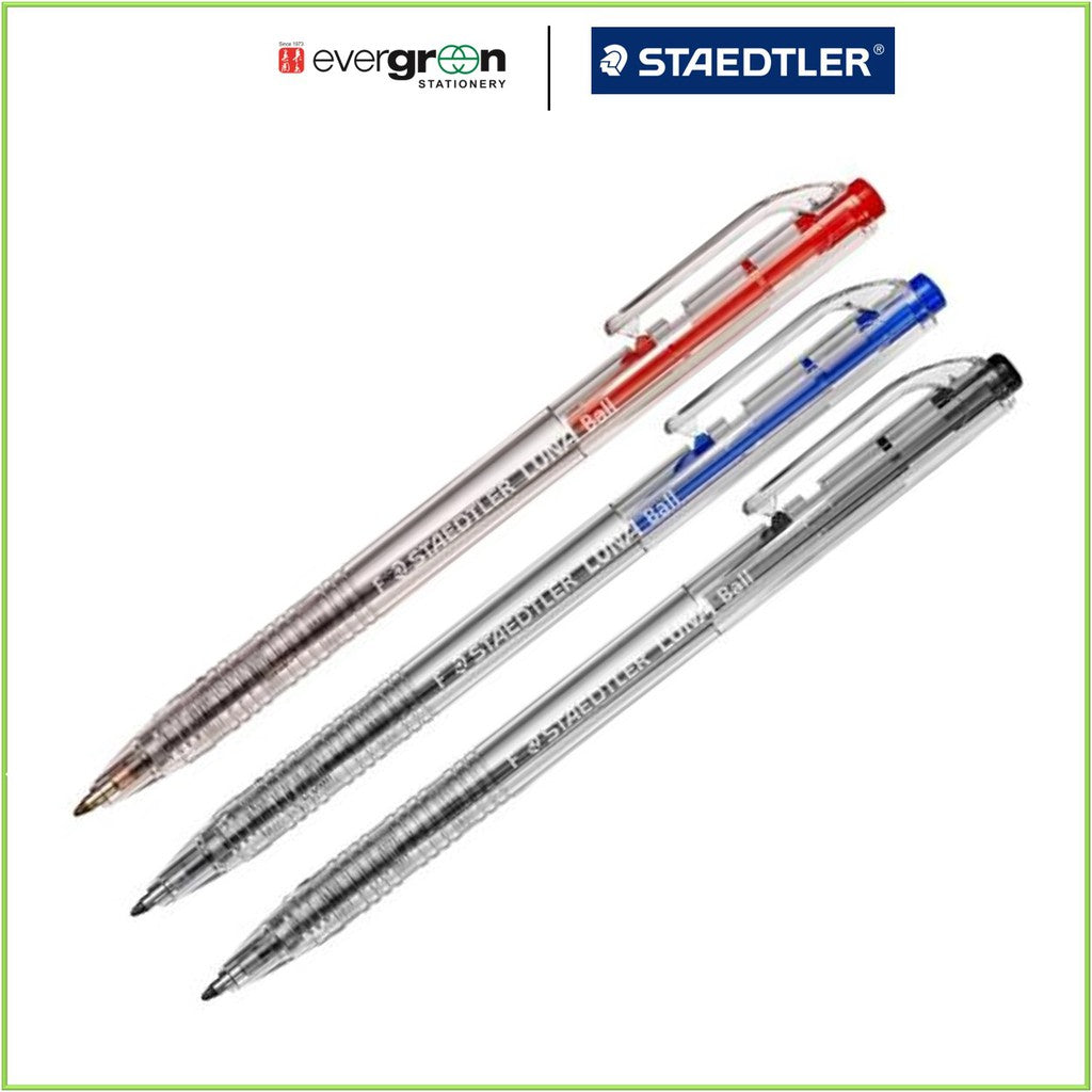 Staedtler Ballpen Luna ClipClic 0.7mm 10pcs