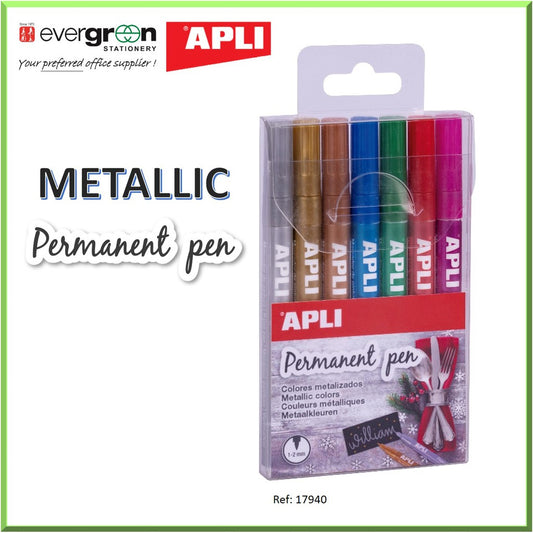 APLI Metallic Permanent Markers
