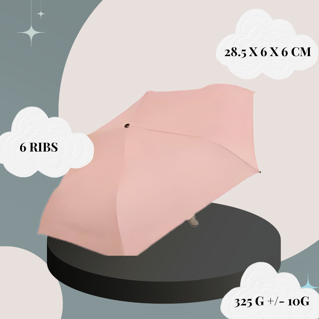 [SG] SPECIAL FROM TAIWAN Automatic Open-Close Plain Umbrella | Full Blackout Vinyl [Evergreen Stationery]