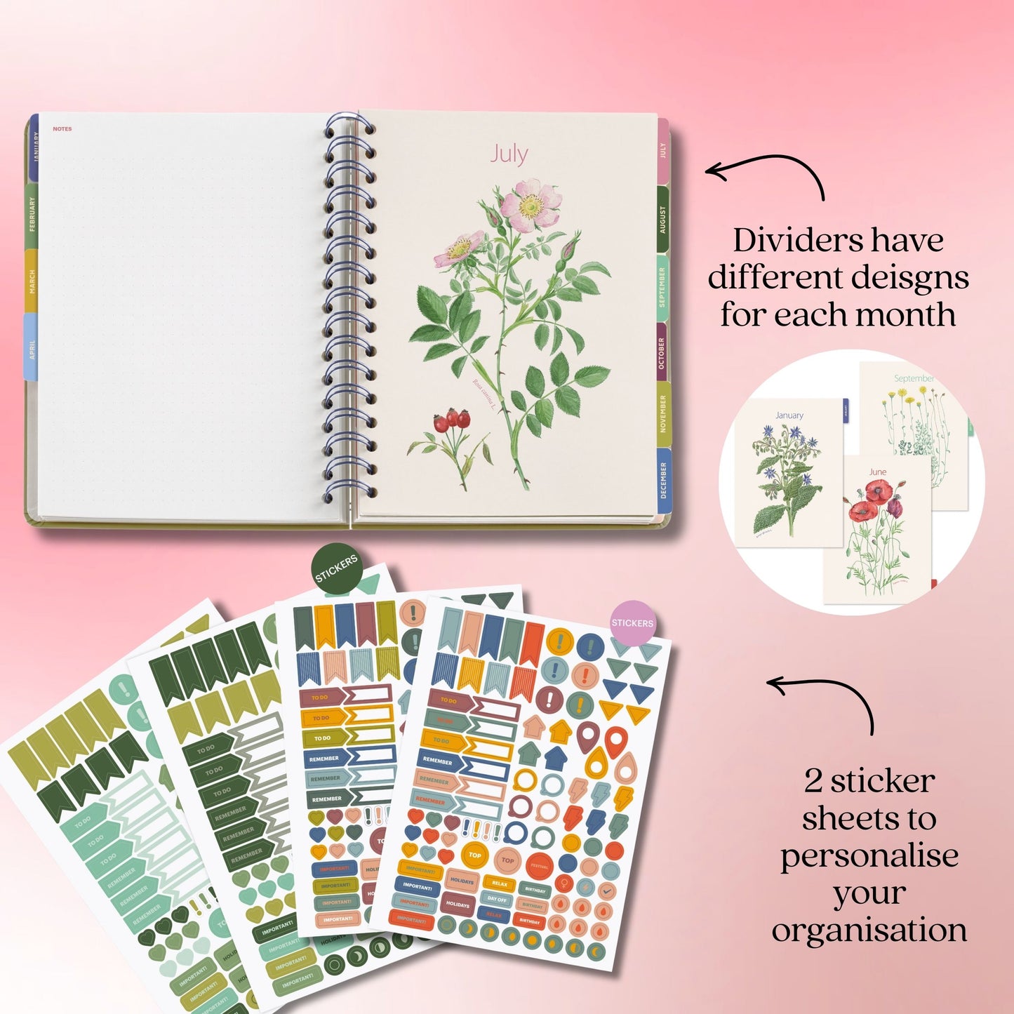 [SG] APLI MIQUELRIUS 2026 155 x 213mm Daily Double Spiral Planner [Evergreen Stationery]