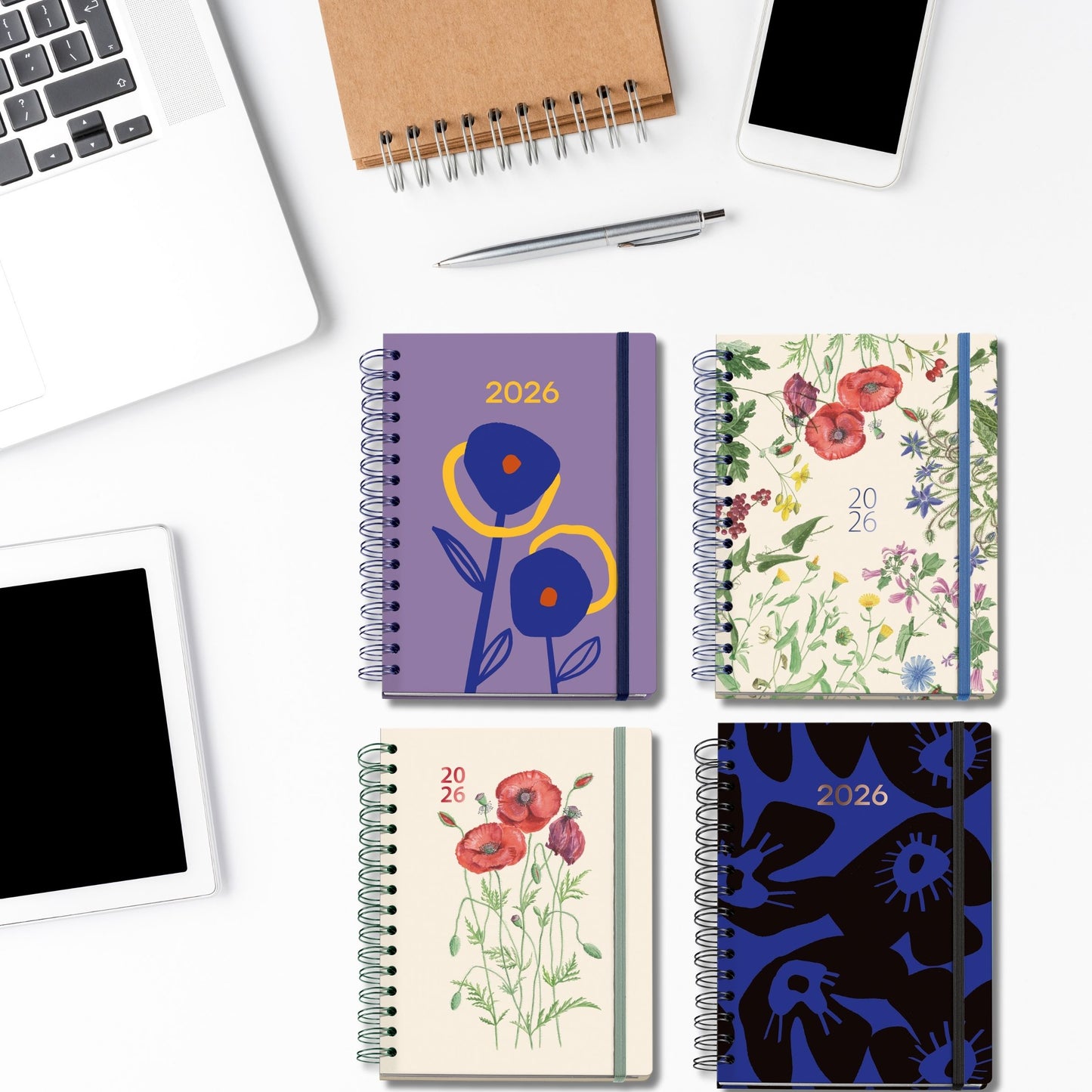 [SG] APLI MIQUELRIUS 2026 155 x 213mm Daily Double Spiral Planner [Evergreen Stationery]