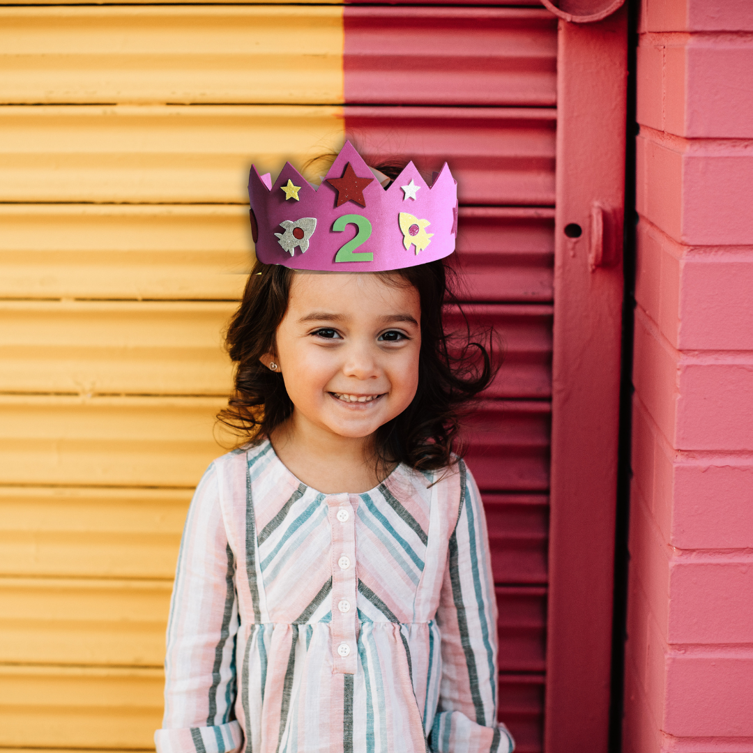 [SG] Apli Eva Foam Birthday Crown, Blue/Pink [Evergreen Stationery]