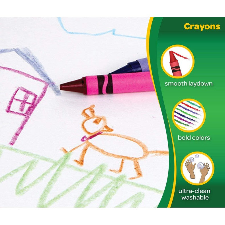 54-526924 24ct Washable Crayons CRAYOLA