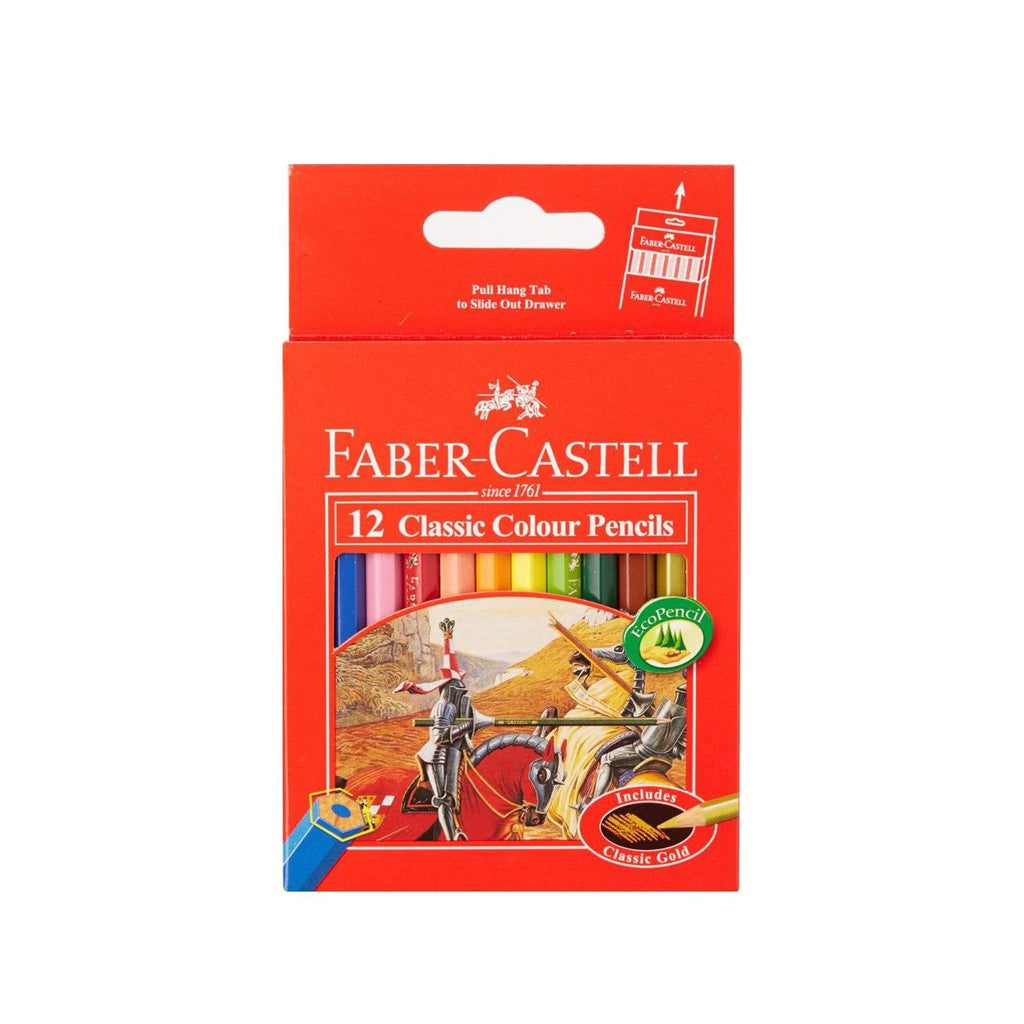 Faber Castell Bundle Classic Set 12 Pc Colouring Pencil + 10 Connector Pen + Colouring Book