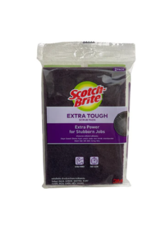 [SG] EXTRA TOUGH SCRUB PAD 2EA/PK [EVERGREEN STATIONERY]