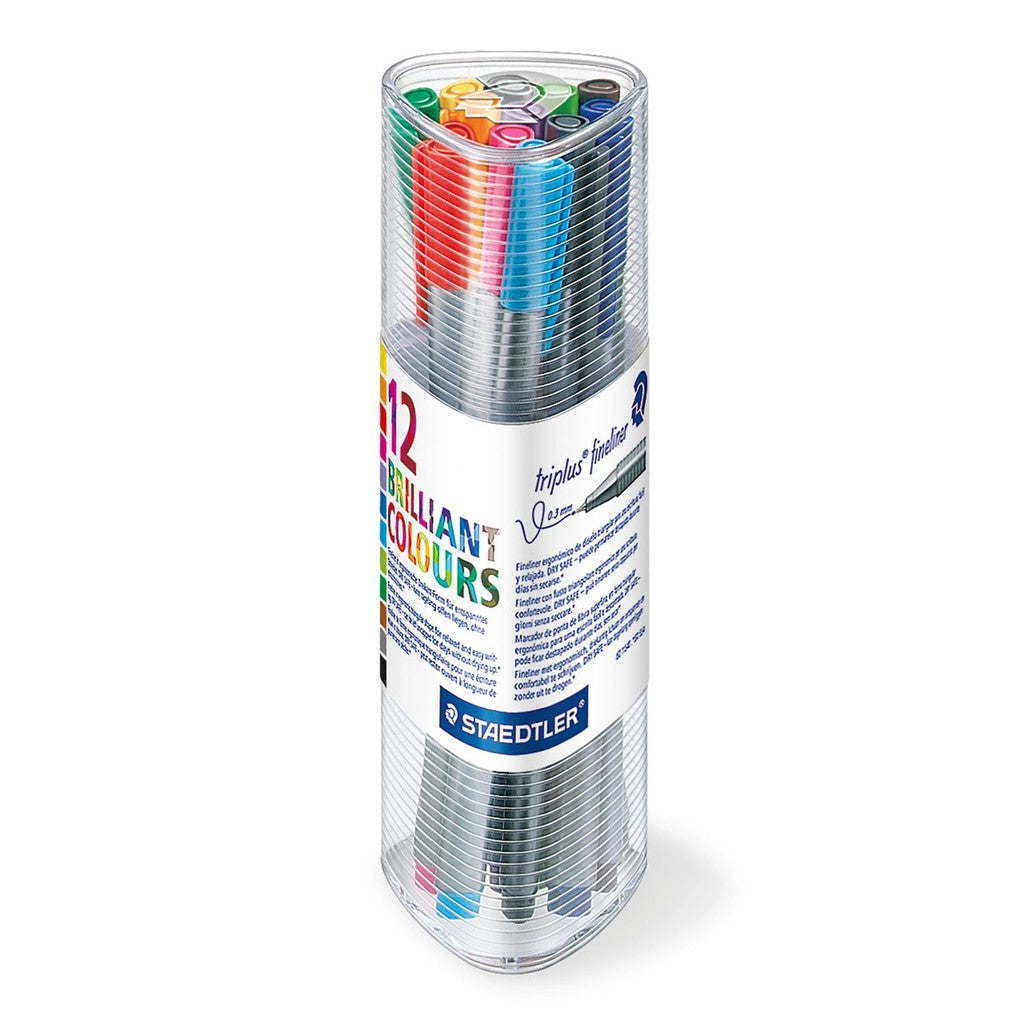 [SG] Staedtler  Fineliner triplus 12pcs tub [Evergreen Stationery]