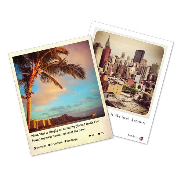 HP Social Media Snapshots Removable Sticky Photo Paper-25 sht/4 x 5 in