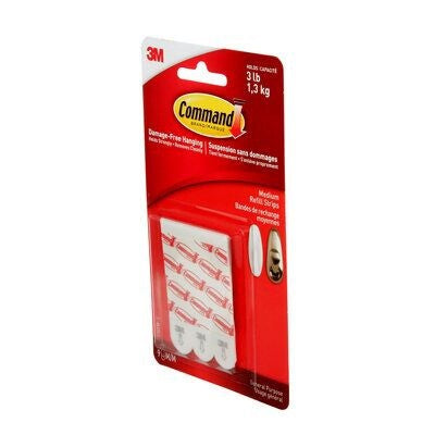 Command® Refill Strips 17021P-C, Medium, White, 3 lb (1.4 kg)