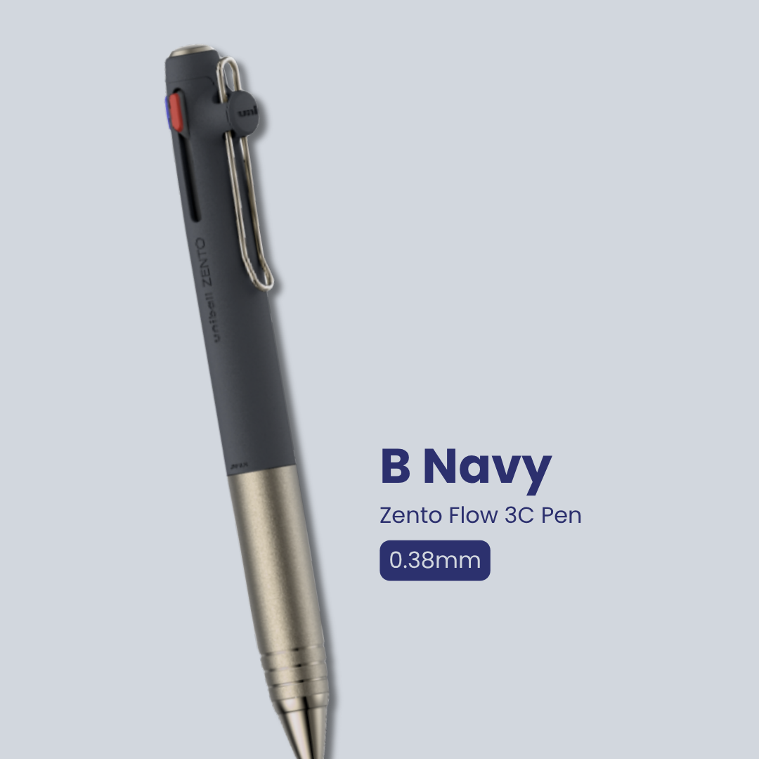 Uni Zento Flow Model 3C Pen | 0.38mm/ 0.5mm | Suitable for gifting | Refillable