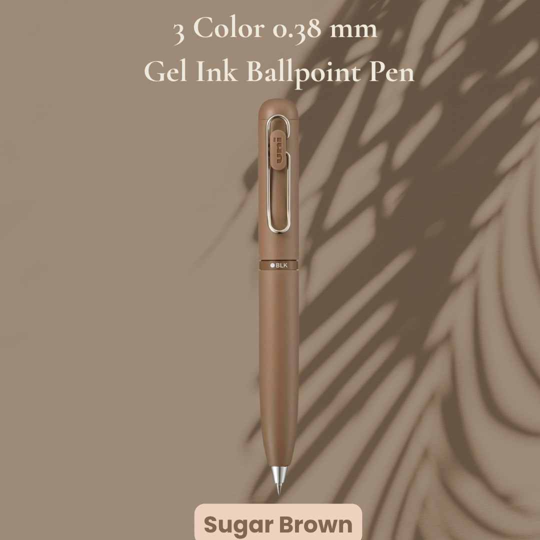[SG] Uniball 3 Color 0.38/0.5mm Gel Ink Ballpoint Pen [Evergreen Stationery]