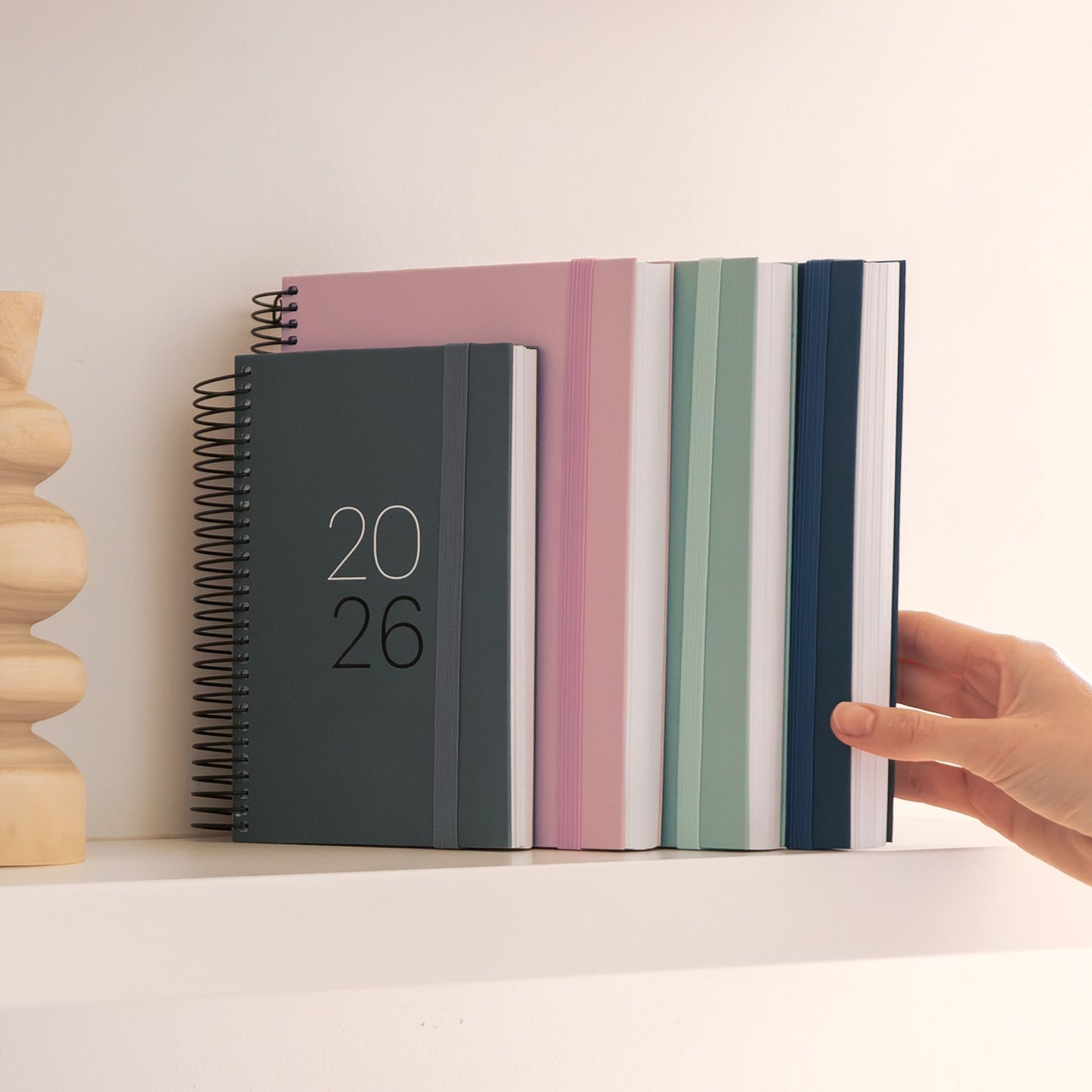 [SG] APLI MIQUELRIUS 2026 A6 Weekly Spiral Bound Planner [Evergreen Stationery]