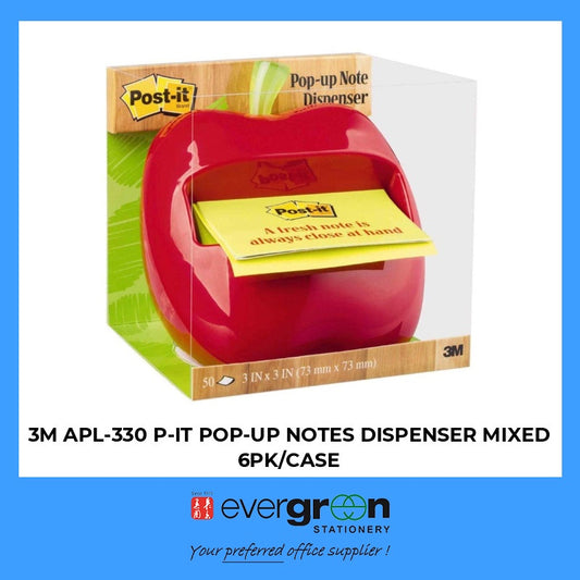 3M APL-330 P-IT POP-UP NOTES DISPENSER MIXED 6PK/CASE