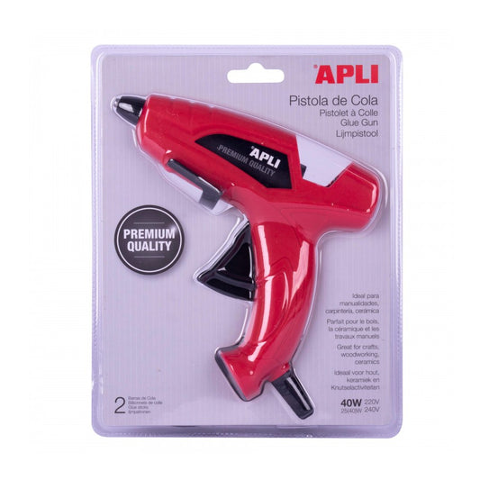 Apli #13942 Glue Gun 20w + 2 Glue Sticks