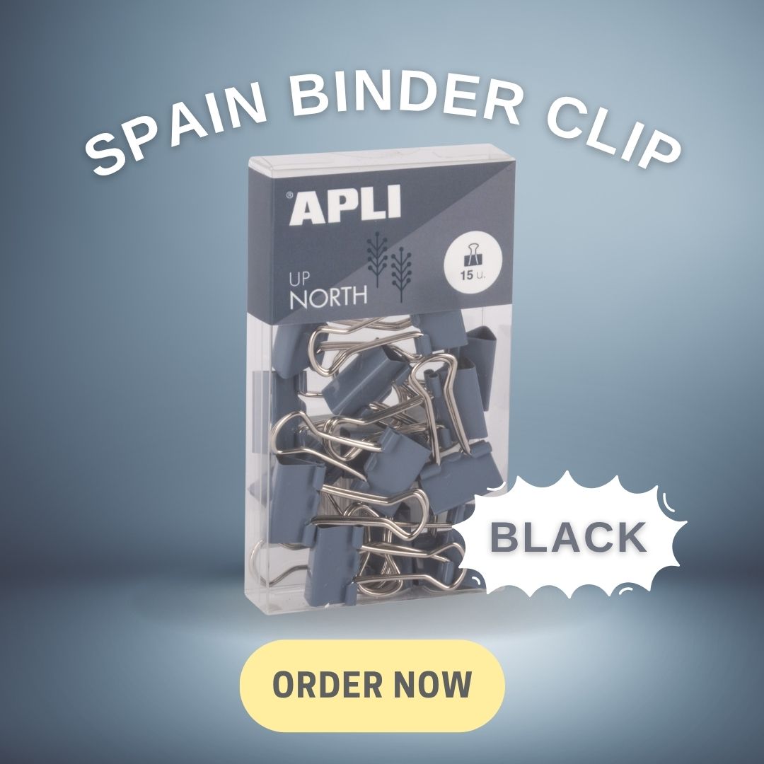 [SG] APLI Coloured Binder Clips [Evergreen Stationary]