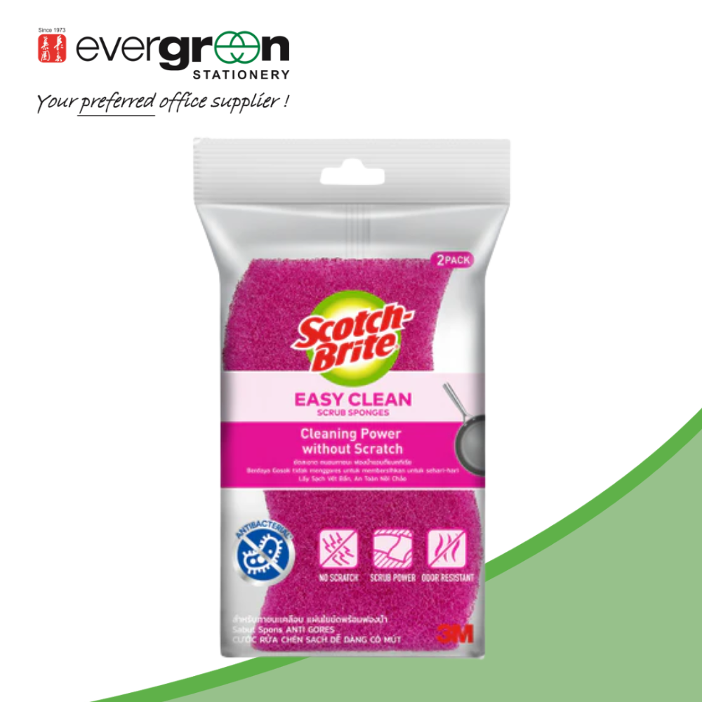 3M Scotch Brite Non-Scratch Foam Scrub 2 Pcs