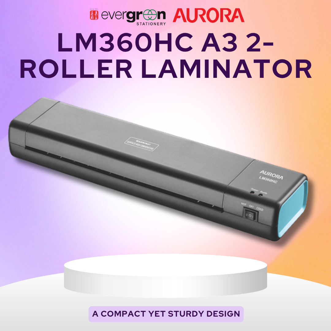 [SG] Aurora LM360HC A3 2-Roller Laminator [Evergreen Stationery]
