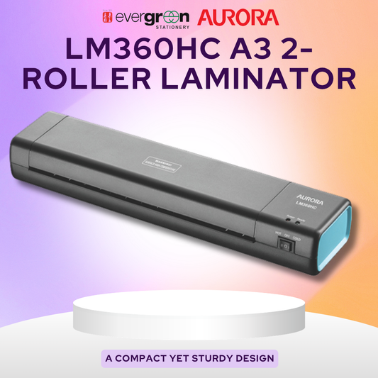 [SG] Aurora LM360HC A3 2-Roller Laminator [Evergreen Stationery]