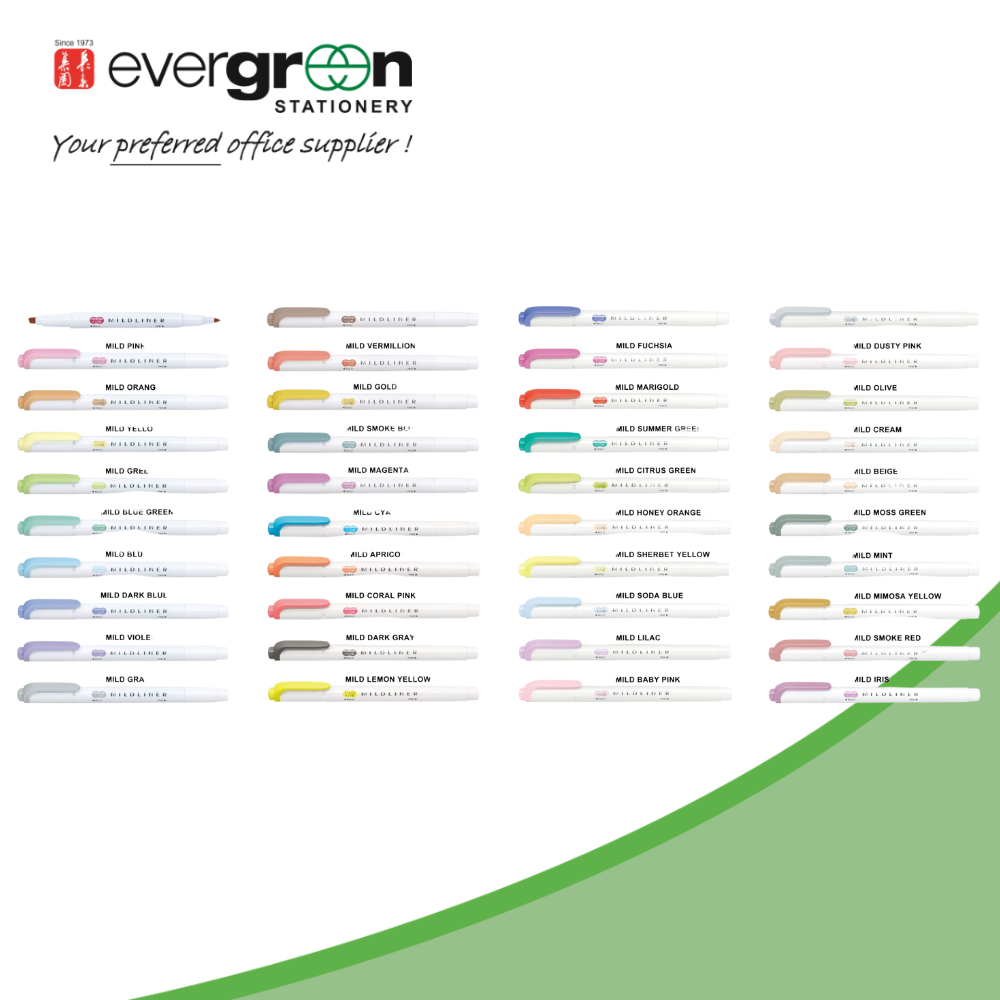 Zebra Mildliner Wkt7 Marker 40 Colors