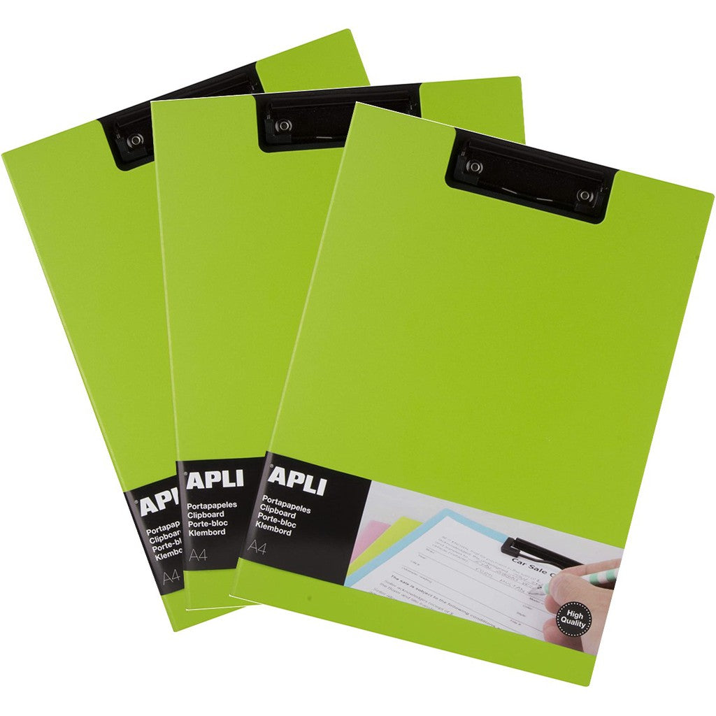 [SG] APLI A4 Clipboard with Premium Flap [Evergreen Stationery]