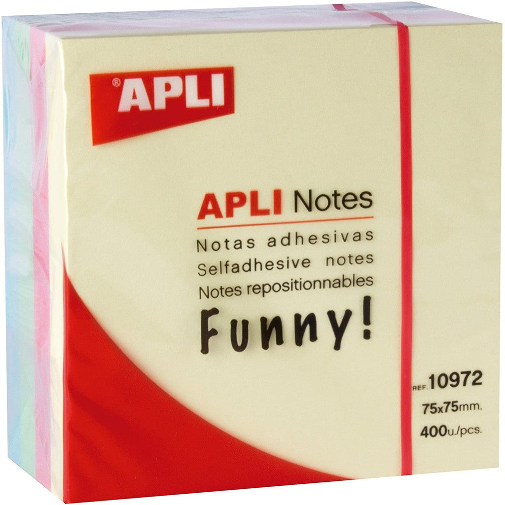 [SG] Apli Cube Notepad Sticky Notes 75 x 75mm 400 Sheets #10972 [Evergreen Stationery]