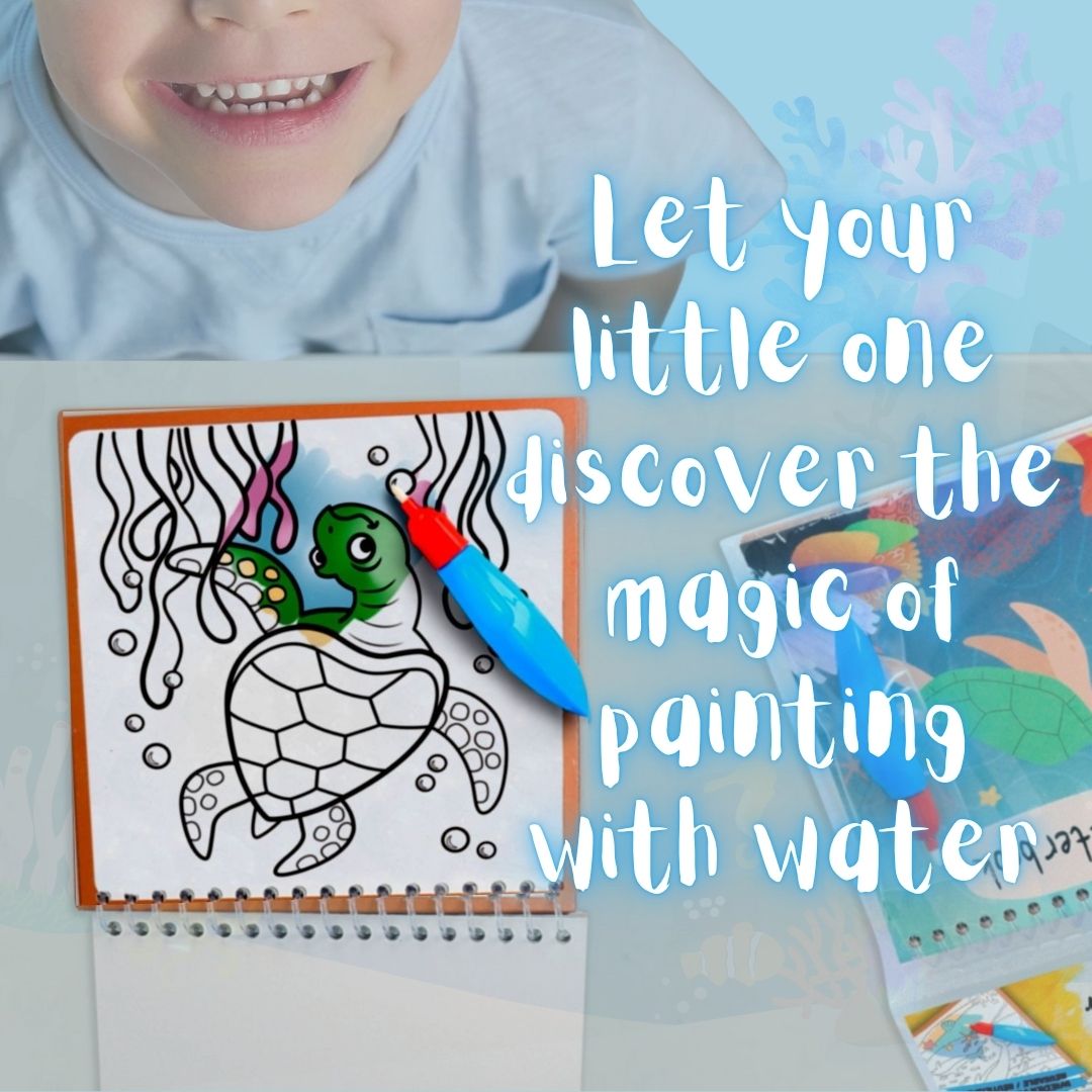 [SG] ONLINE Magic Water Book with Water Pen [Evergreen Stationery]