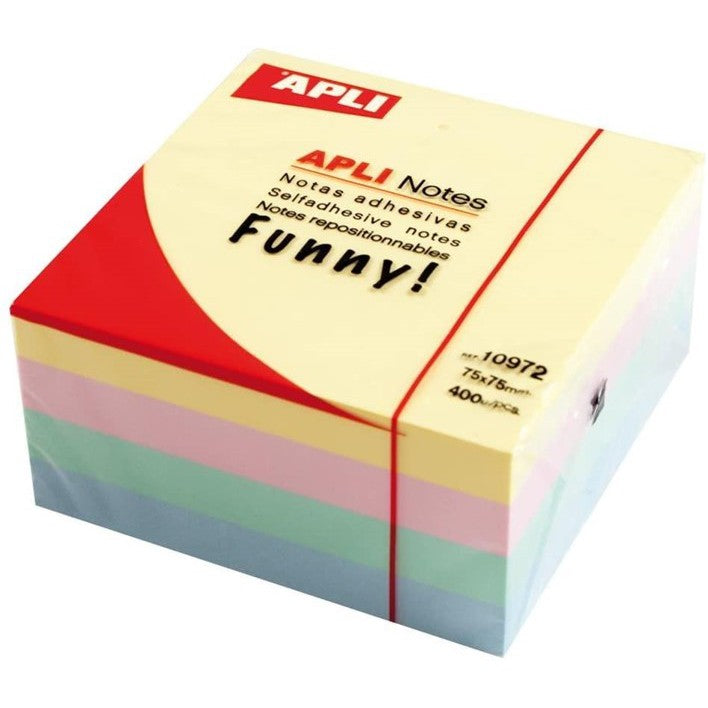 [SG] Apli Cube Notepad Sticky Notes 75 x 75mm 400 Sheets #10972 [Evergreen Stationery]