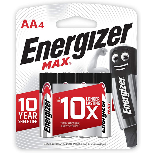 [SG] Energizer - Size Aa - Max (4/Pack) E91bp4 [Evergreen Stationery]