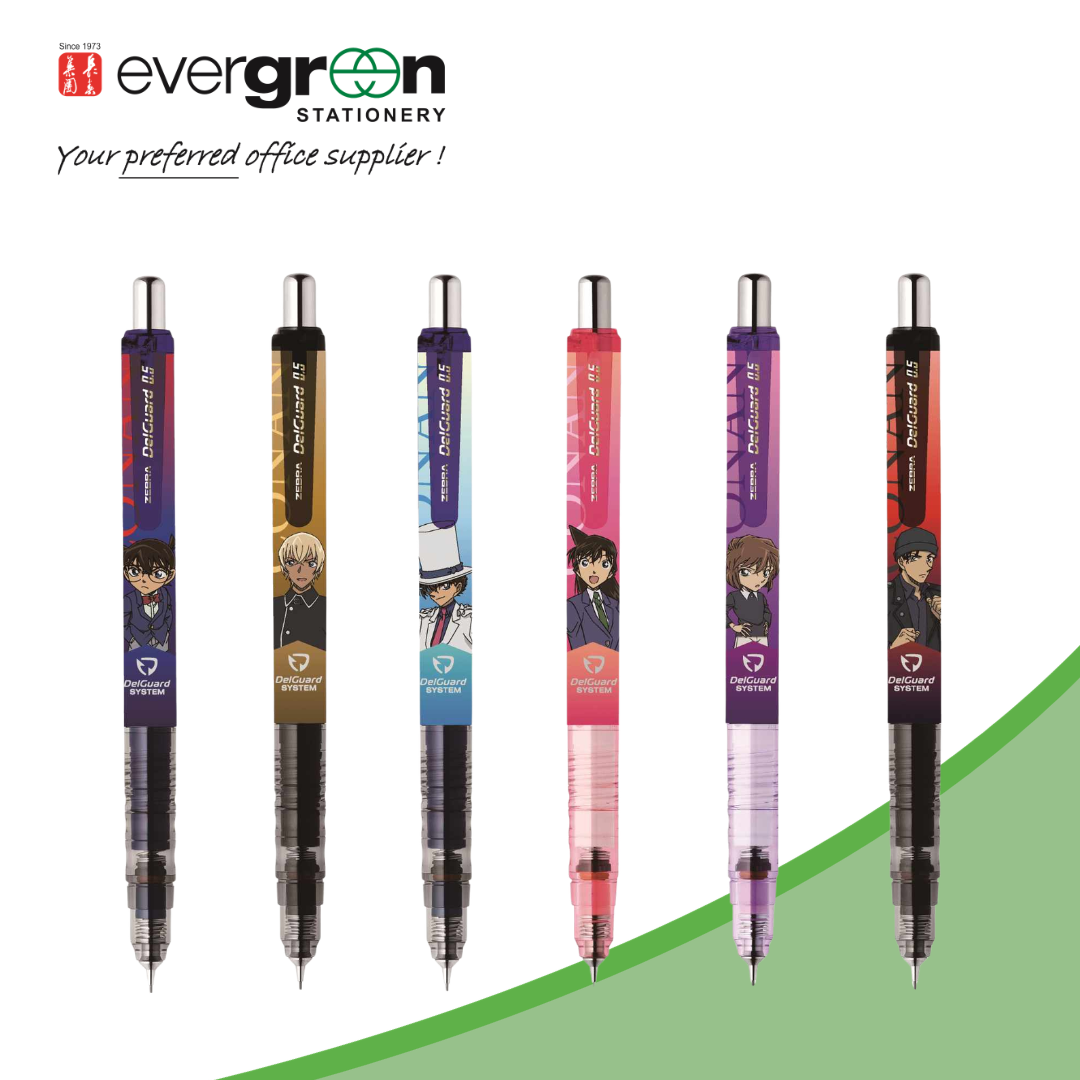 Zebra Delguard Detective Conan Limited Edition Individual 0.5mm Mechanical Pencil | Anime Lovers