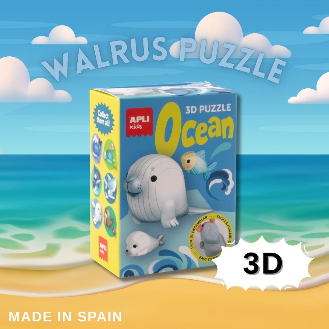 [SG] APLI 3D Ocean Animals Puzzles Collection [Evergreen Stationary]
