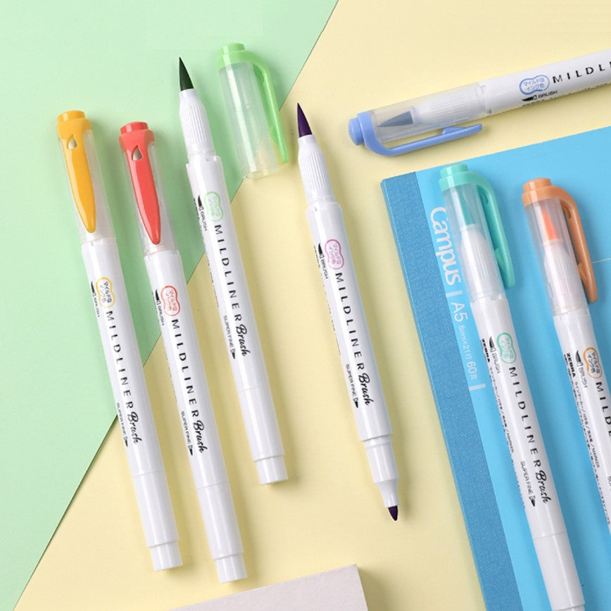 Zebra Mildliner Brush | 5 Colour Set
