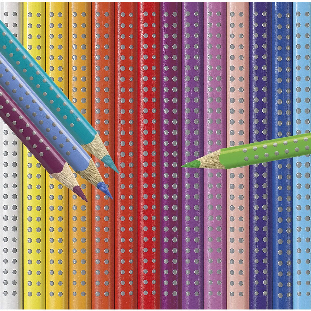 [SG] Faber Castell Junior Grip Color Pencil 12 [Evergreen Stationery]