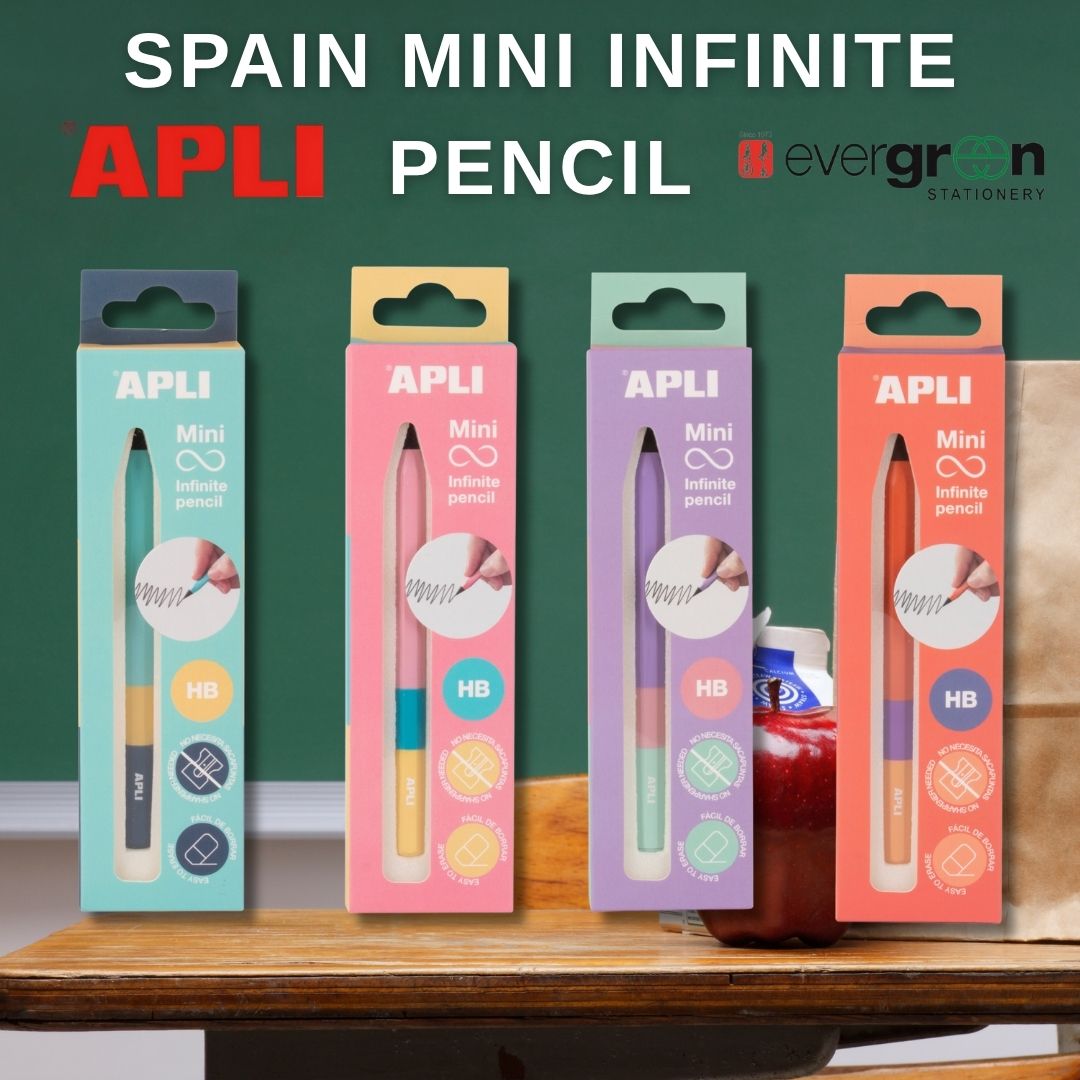[SG] DDD APLI Multi-color Mini Infinite Pencil [Evergreen Stationary]