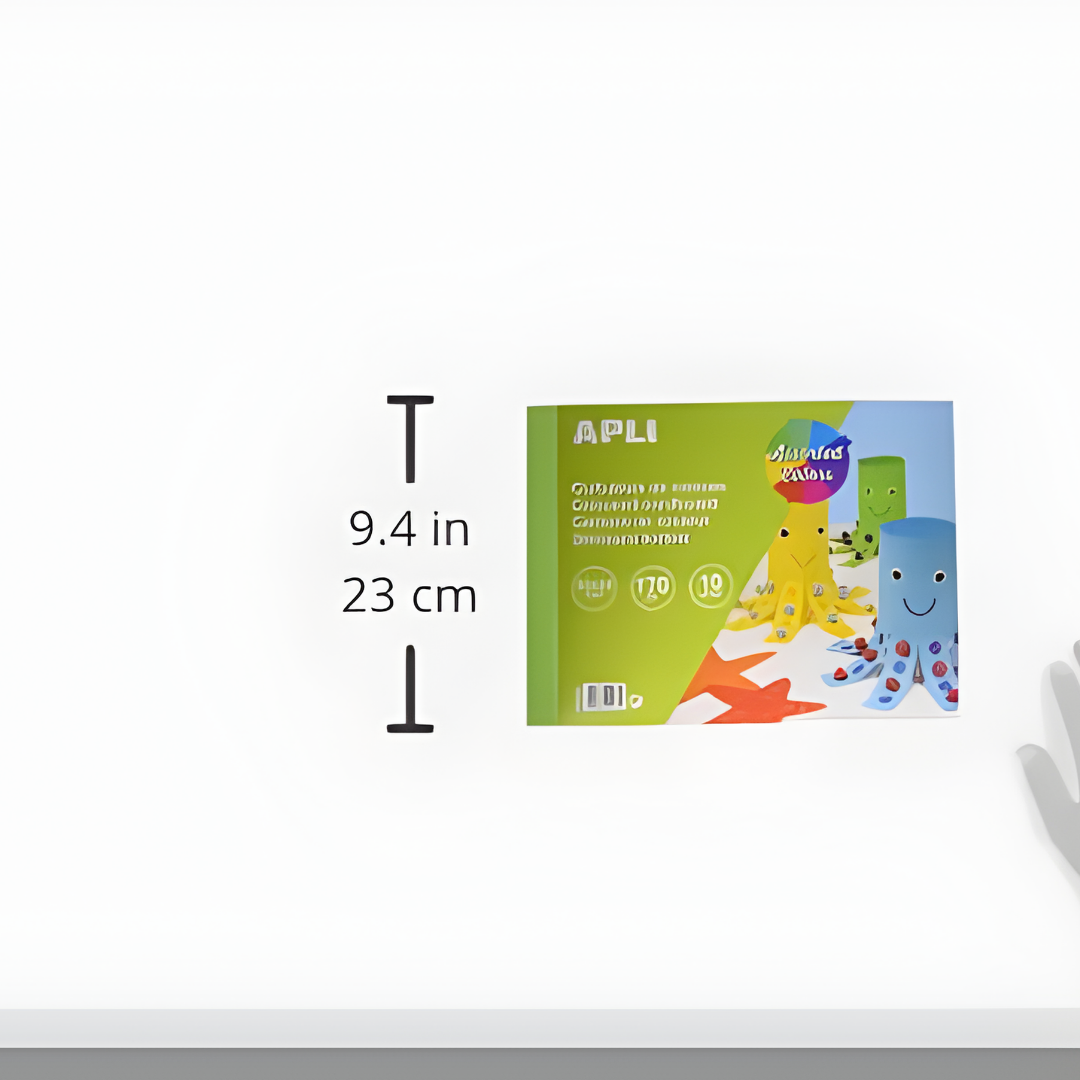 [SG] APLI Cardboard Pad Assorted Colours – 10 Sheets (32x24cm, 170gsm) [Evergreen Stationery]