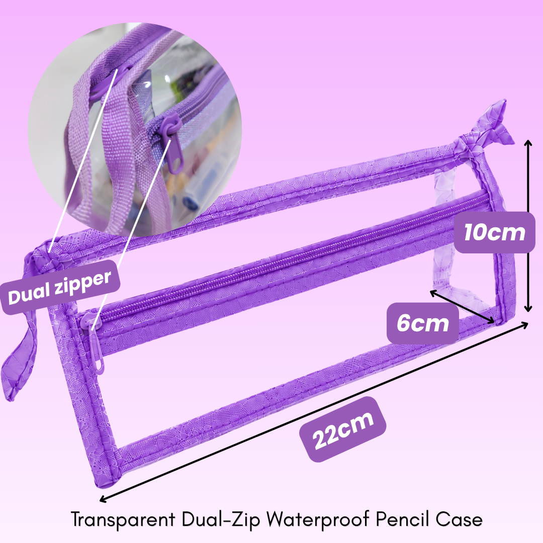 Transparent Pencil Case | Multiple Sizes | Suitable for Exams