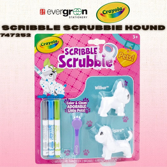 [SG] Crayola Scribble Scrubbie 2CT Hound [Evergreen Stationery]