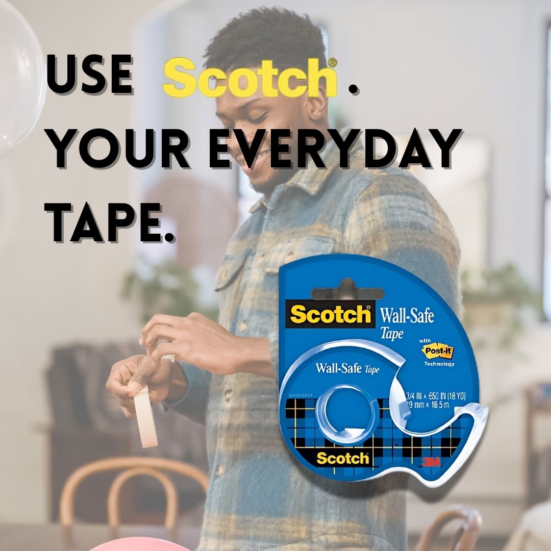 [SG] Scotch Wall-Safe Tape (19 mm x 16.5 m) [Evergreen Stationary]