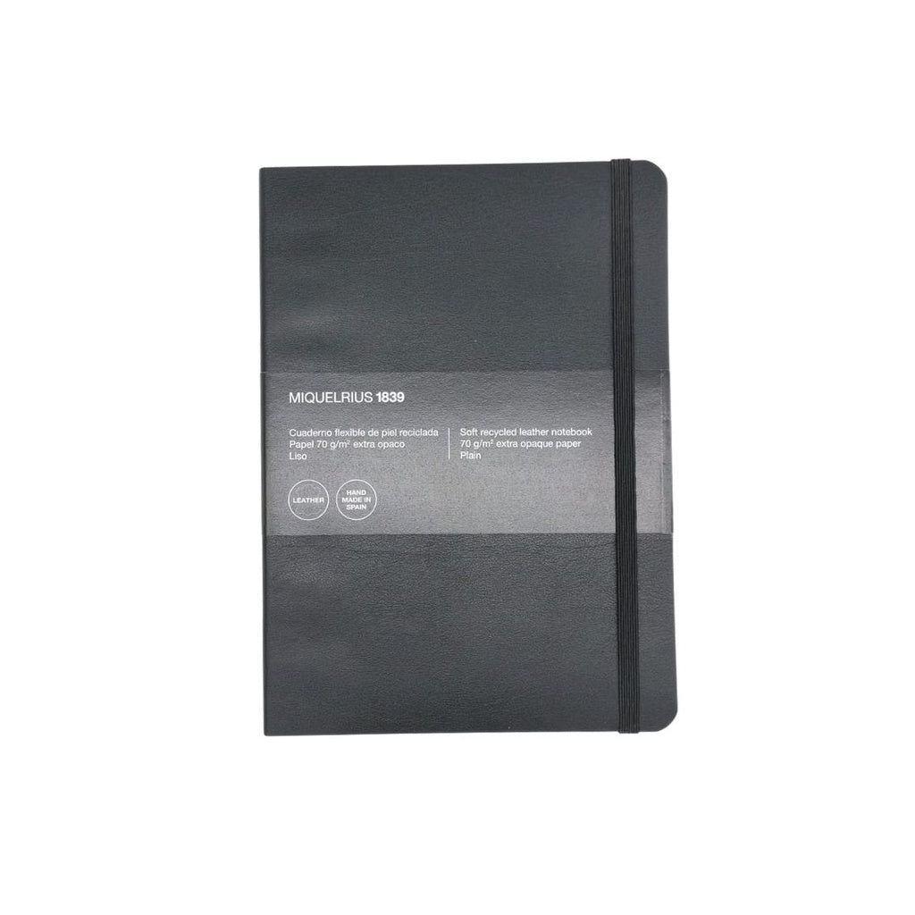 [SG] ECO MIQUELRIUS 10405 Flexible Leather Notebook (PLAIN, 100 & 200 sheets) [Evergreen Stationery]