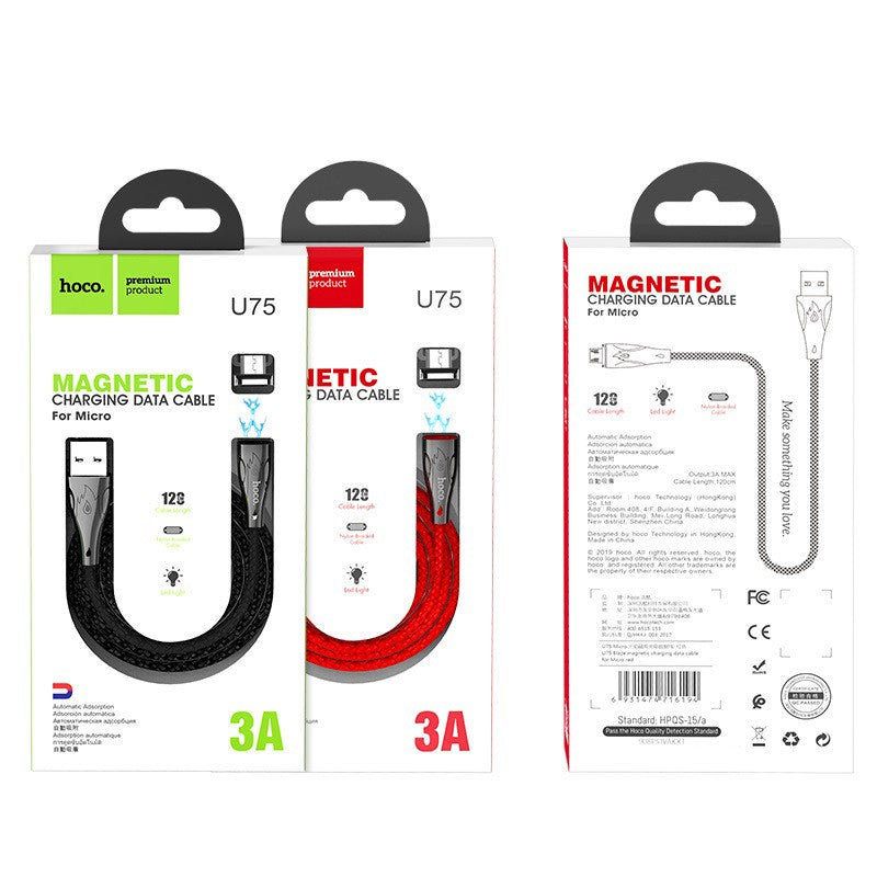 Hoco U75 Blaze Magnetic Charging Data Cable for Micro 1.2m