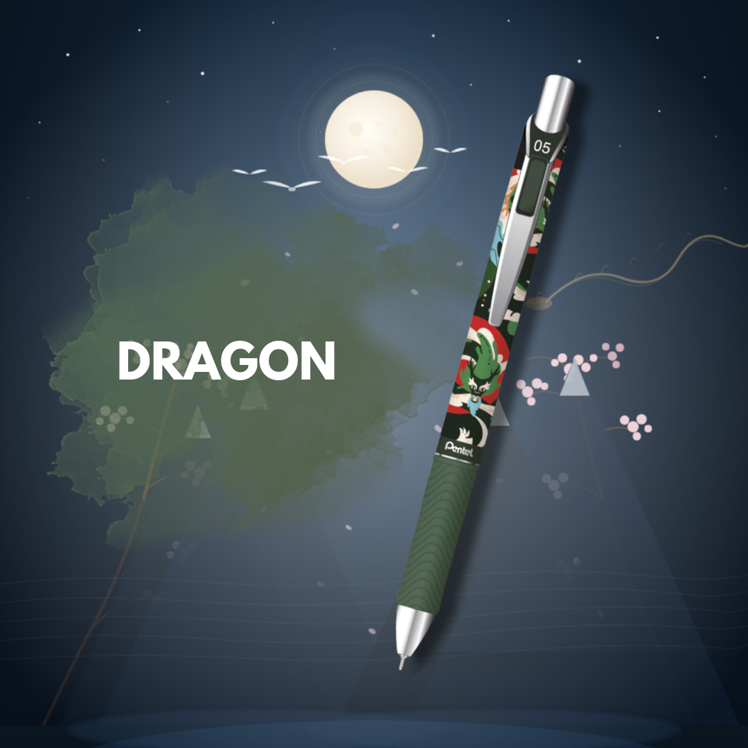 NATURE ENERGEL PEN 0.5MM BLUE INK