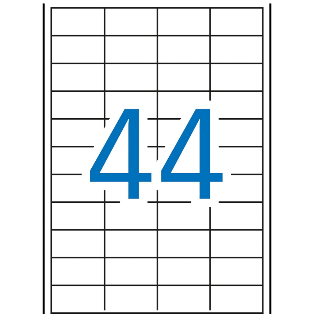 [SG] APLI A4 White Labels – 48.5×25.4mm or 105×37mm, 100 Sheets, Inkjet/Laser [Evergreen Stationery]