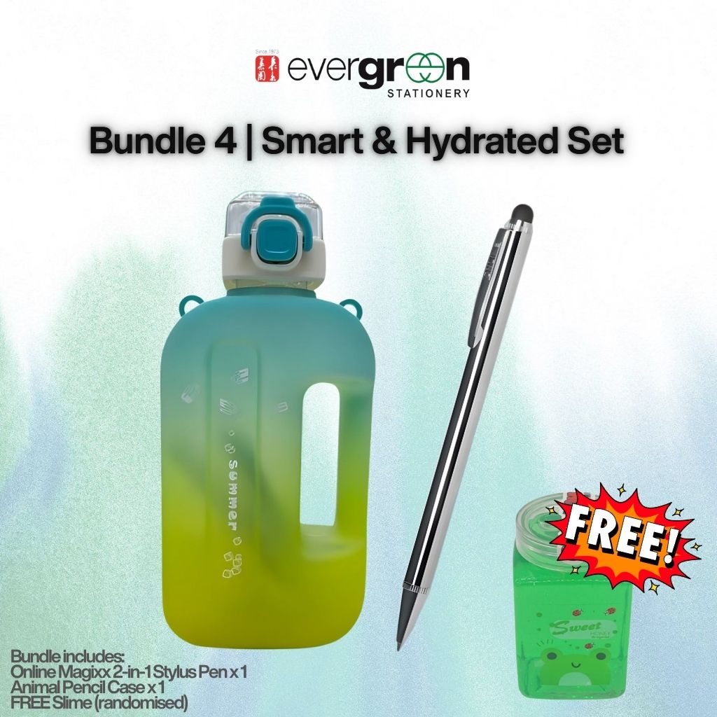 [SG] GWP Smart & Hydrated Bundle Set $19.9 (U.P. $41.50) + FREE Slime [Evergreen Stationery]