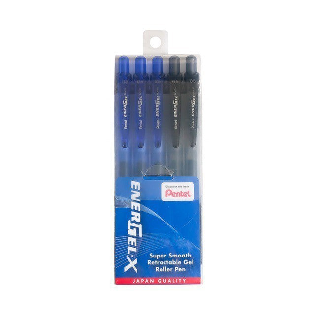Pentel Energel-X Super Smooth Retractable Gel Roller Pen Set
