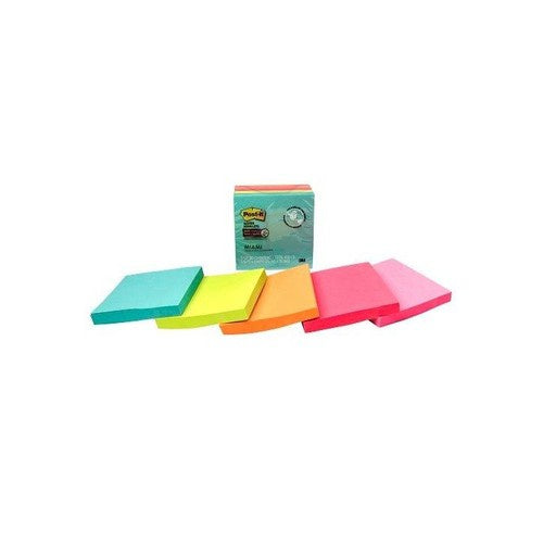 3M Post-it Super Sticky Notes A World of Color Cities Collection --- Rio de Janeiro/New York/Miami Collection 5 pads/pk