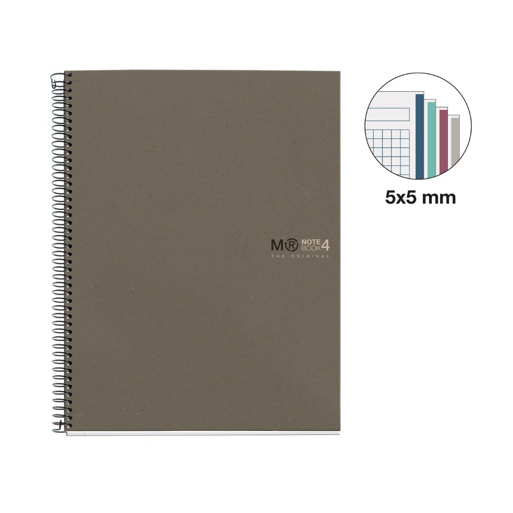 [SG] Apli Miquelrius Ecogrey Notebook A4 | A5 | Lined | Squared [Evergreen Stationery]
