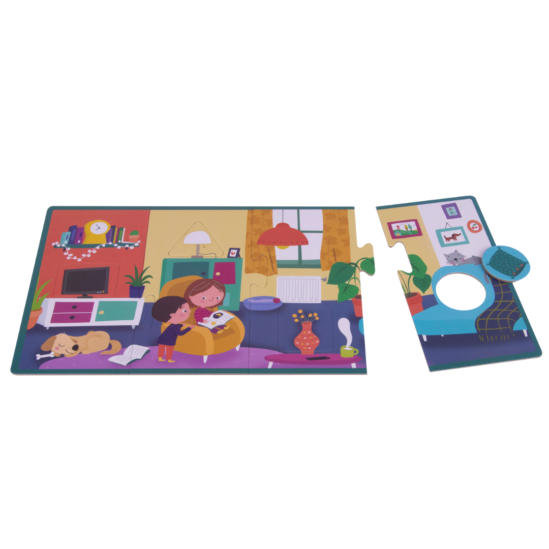 [SG] APLI Kids Association Puzzle – The House (4 XL Puzzles) [Evergreen Stationery]