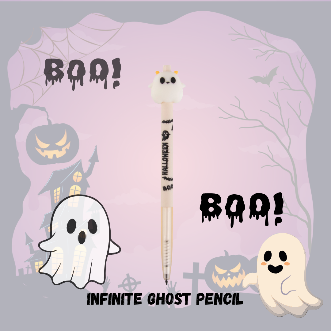 APLI Halloween Themed Infinite Pencils | Ghost, Bat & Pumpkin