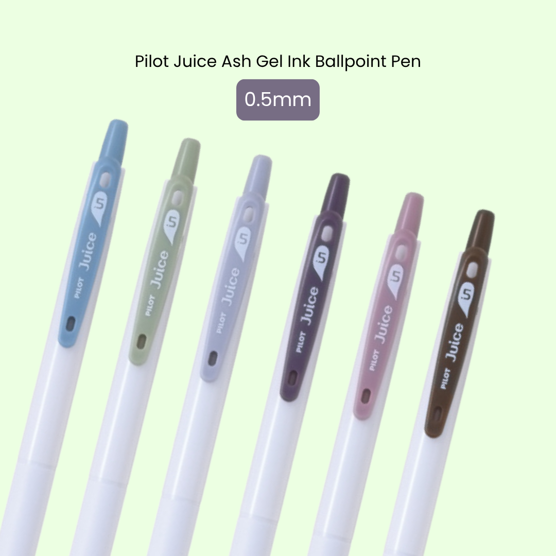 Pilot Juice Ash 0.5mm | Pigment gel ink | 6 Colors