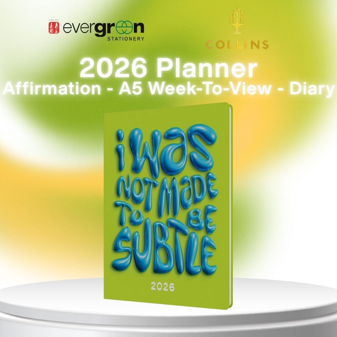 [SG] COLLINS 2026 Affirmation A5 Week-To-View Planner [Evergreen Stationery]