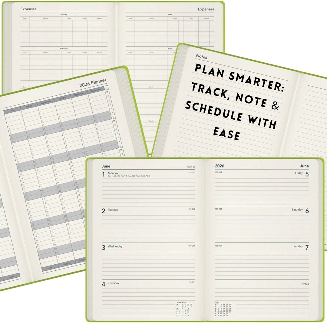 [SG] COLLINS 2026 Affirmation A5 Week-To-View Planner [Evergreen Stationery]