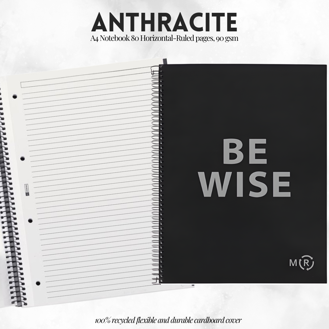 [SG] APLI BE Eco A4 Notebook 80 Pages 90gsm Horizontal – Multi Colours [Evergreen Stationery]